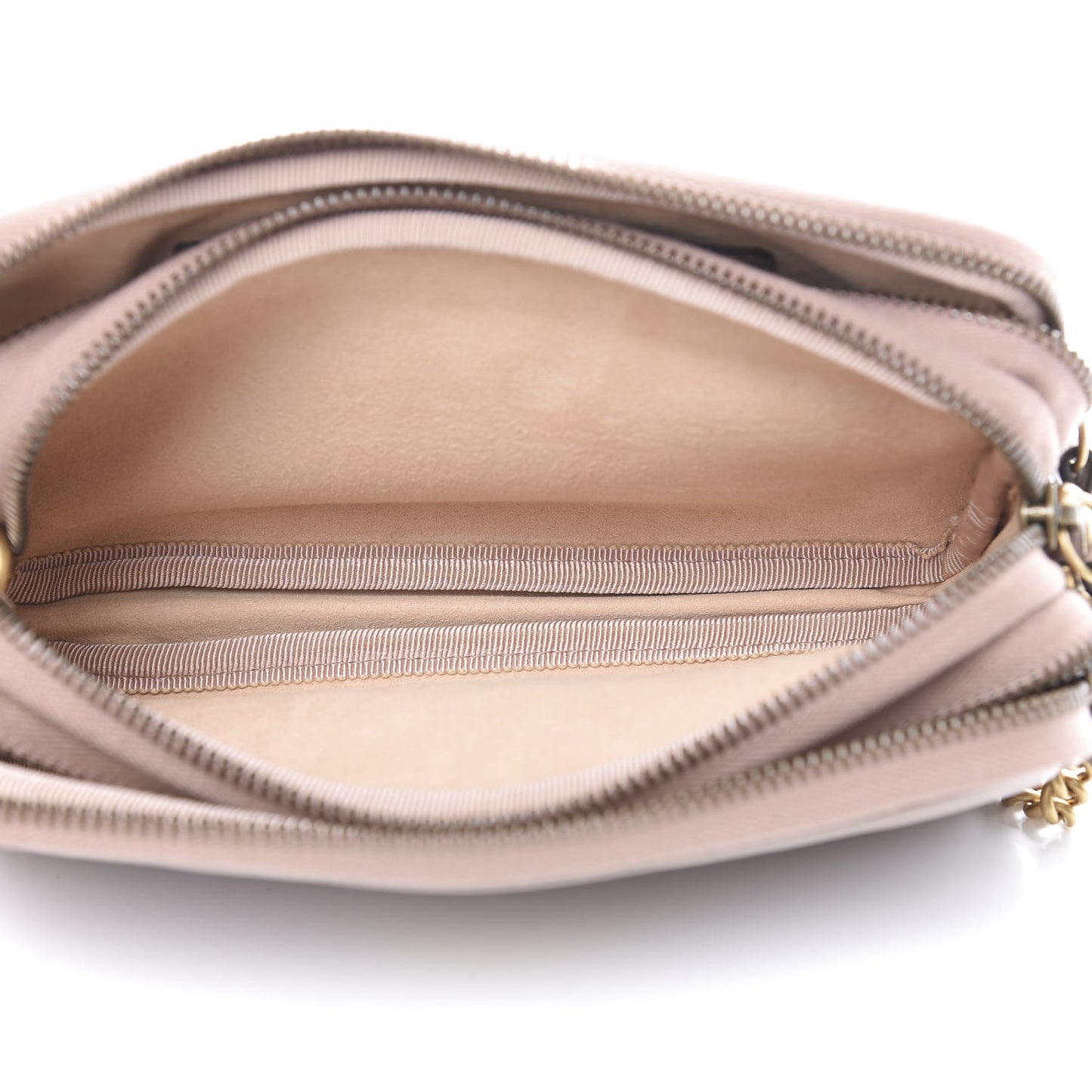 Calfskin Matelasse Mini GG Marmont Chain Crossbody Bag Porcelain Rose