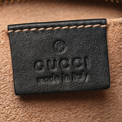 Gucci Calfskin Matelasse Small GG Marmont Chain Shoulder Bag Black 6 of 11