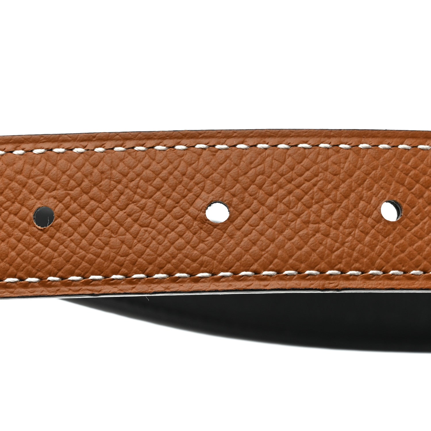 Hermes Swift Epsom 24mm Mini Constance H Belt 75 Black Gold