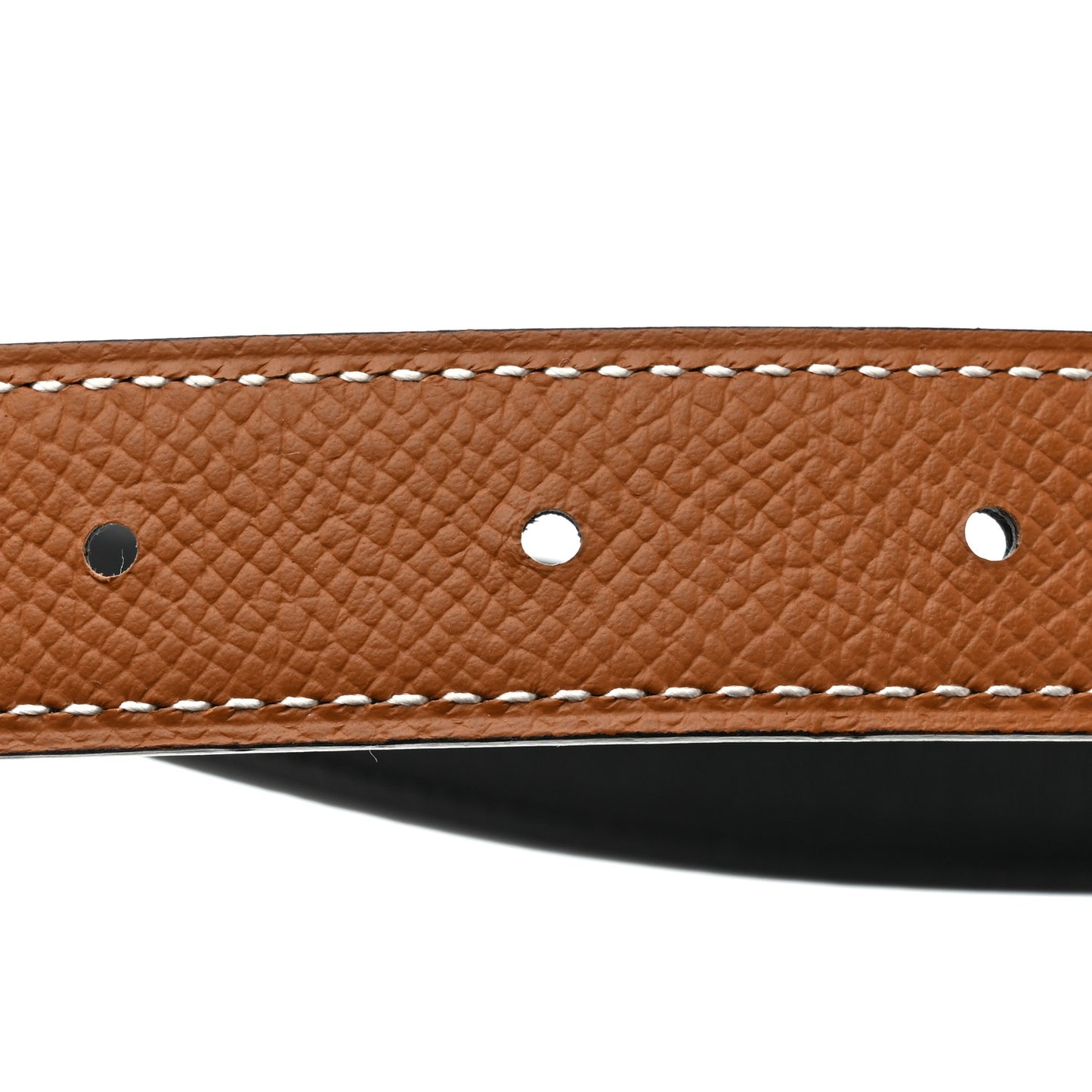 Swift Epsom 24mm Mini Constance H Belt 75 Black Gold