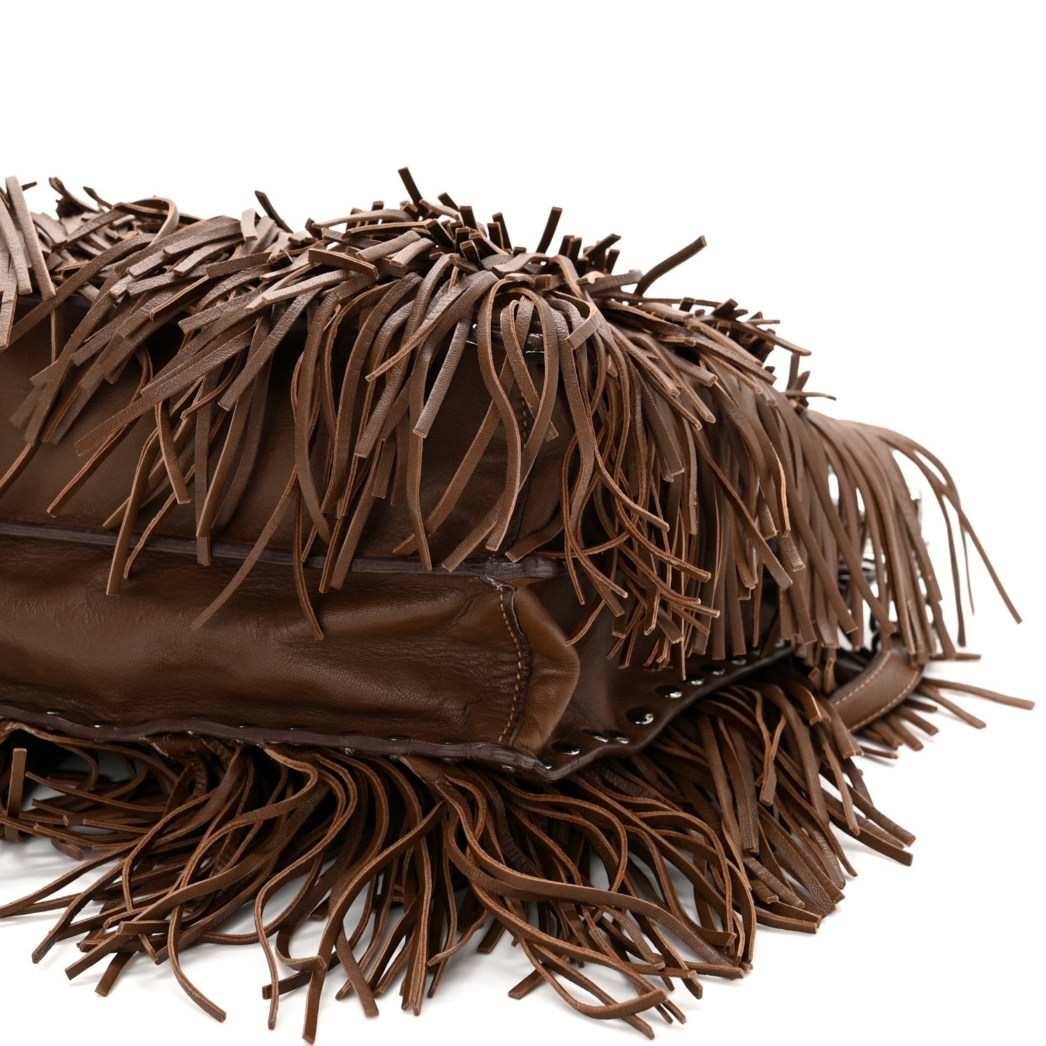 Prada Nappa Fringe Shopping Tote Noce 11 of 11