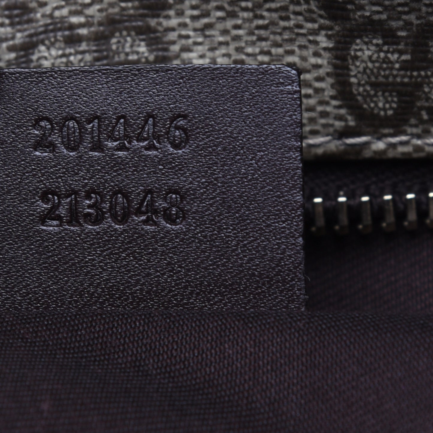 GG Supreme Monogram Medium Flat Messenger Bag Dark Brown