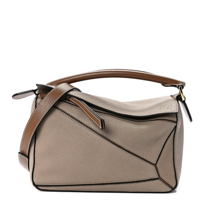 Loewe Grained Calfskin Small Puzzle Bag Sand Mink 1 of 11