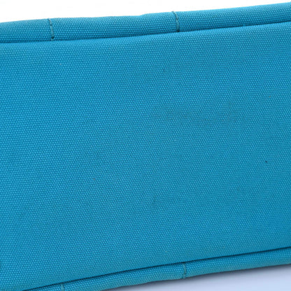 Prada Canapa Small Logo Tote Pavone 18 of 28
