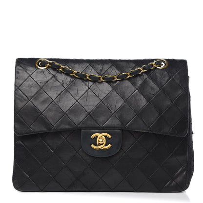 Chanel Lambskin Quilted Medium Double Flap Black 1 of 19