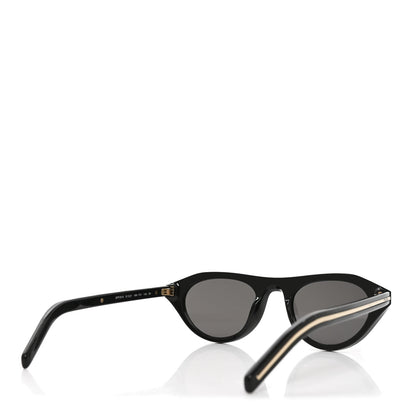 Prada Acetate Iconic Metal Plaque Sunglasses SPR B15 Black 4 of 6