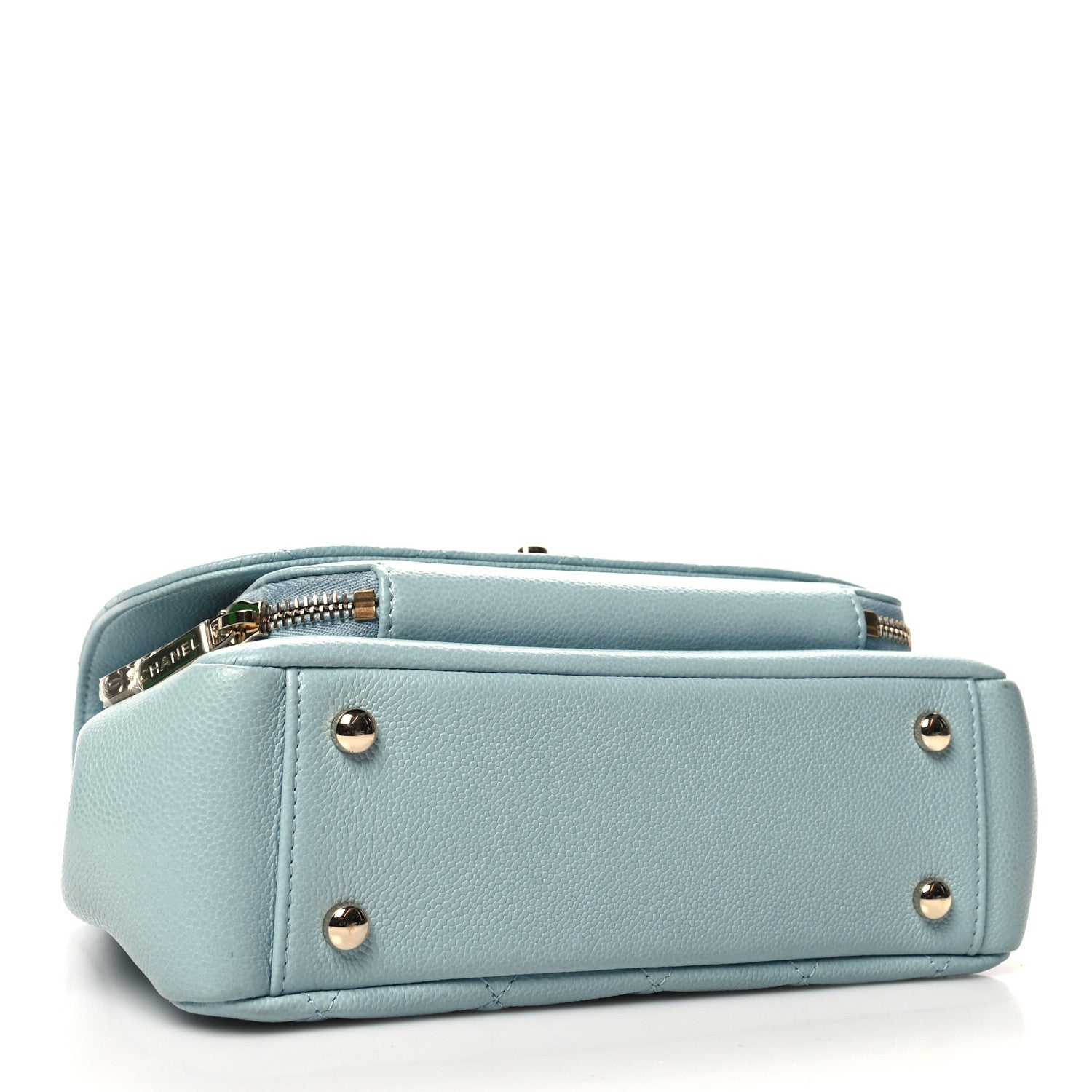 Chanel Caviar Quilted Medium Business Affinity Flap Light Blue 4 of 12