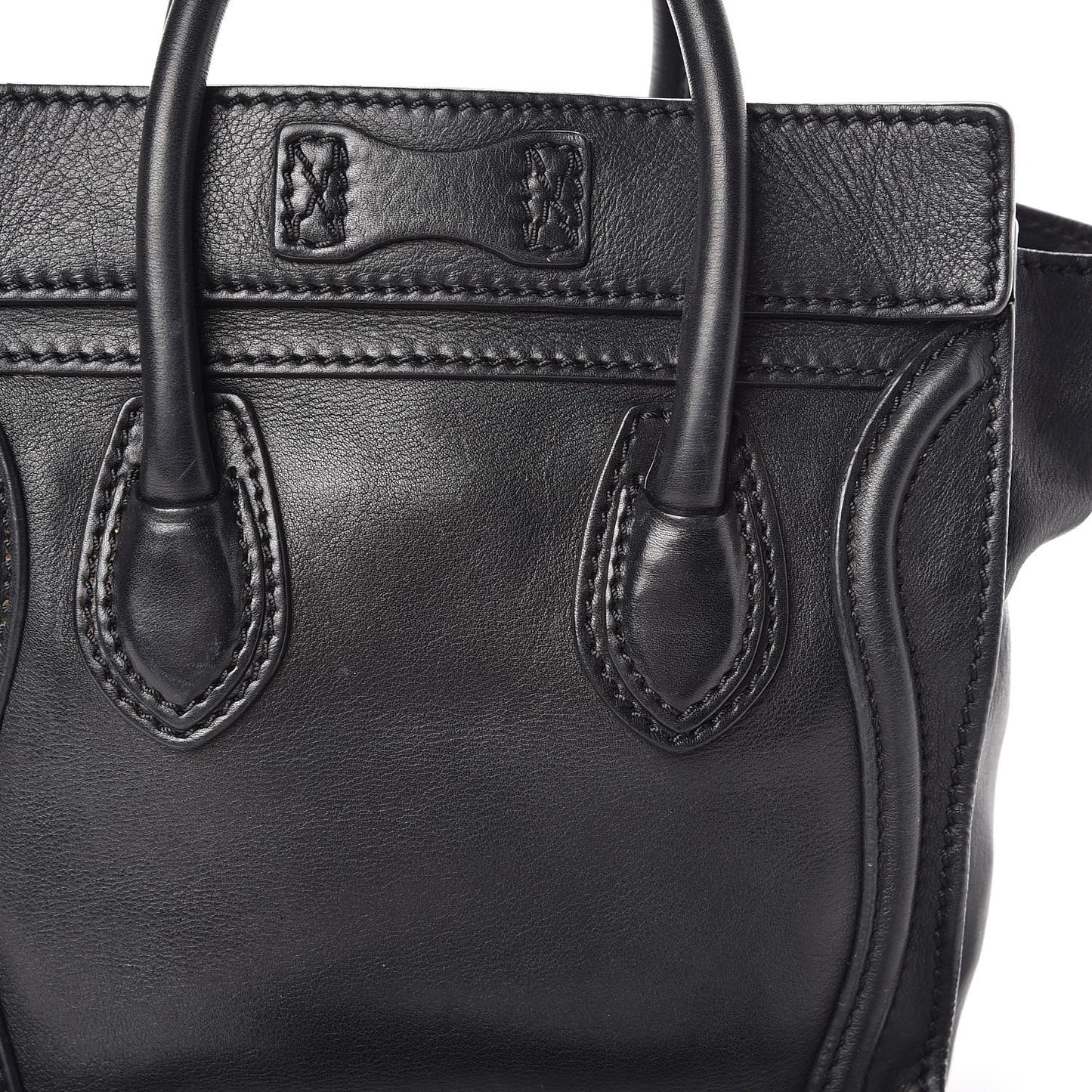 Smooth Calfskin Nano Luggage Black
