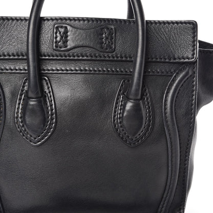 Celine Smooth Calfskin Nano Luggage Black 14 of 14