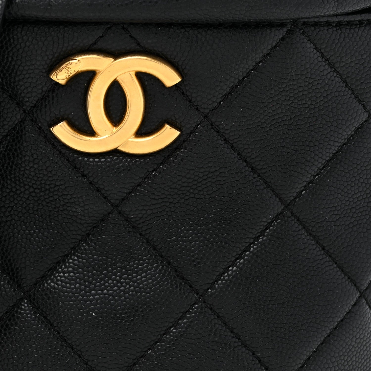 Chanel Caviar Quilted Twist Your Buttons Bucket Bag Black 8 of 10