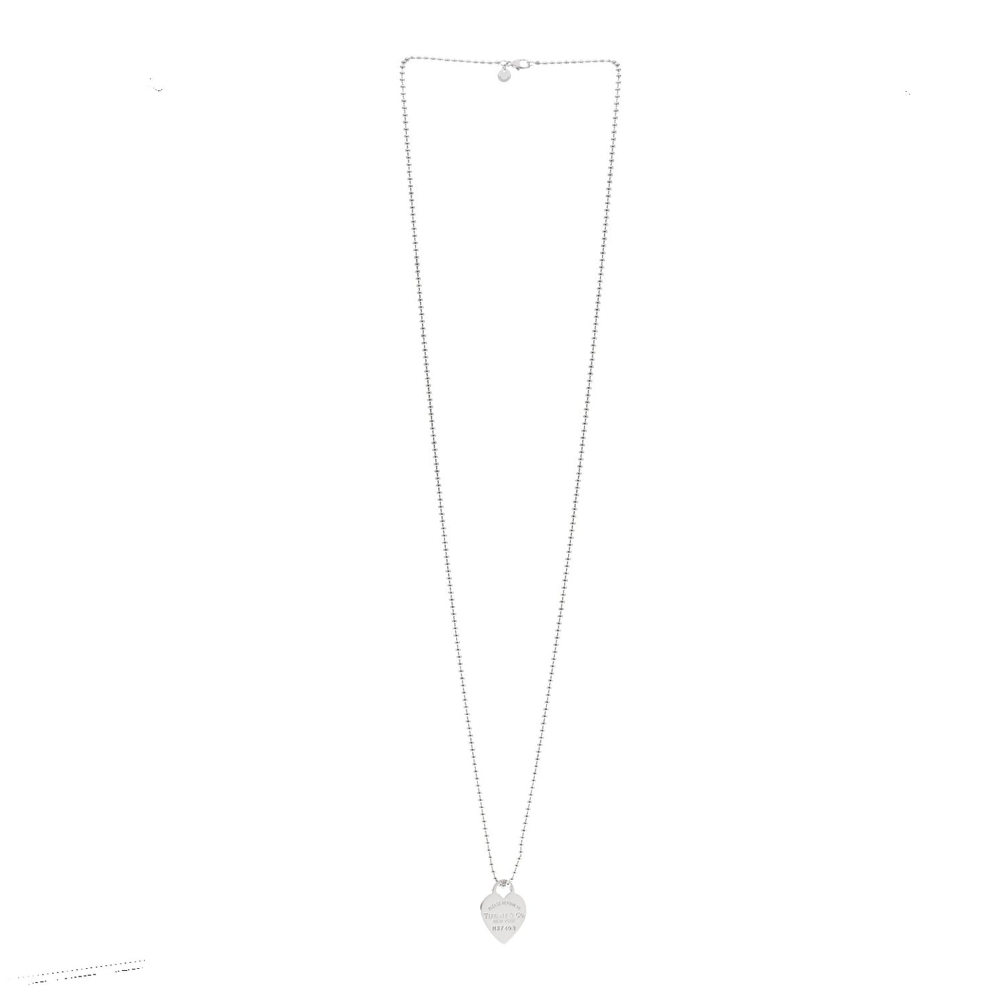 Sterling Silver Large Return to Tiffany Heart Pendant Necklace