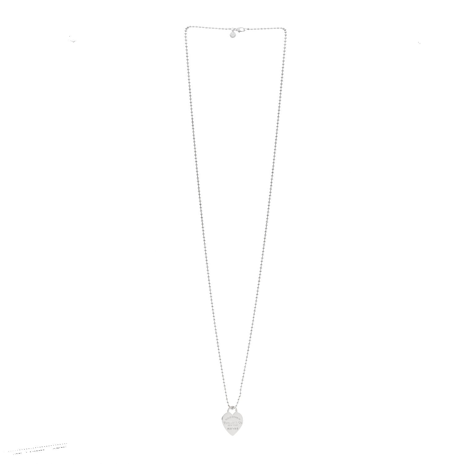 Tiffany Sterling Silver Large Return to Tiffany Heart Pendant Necklace 3 of 5