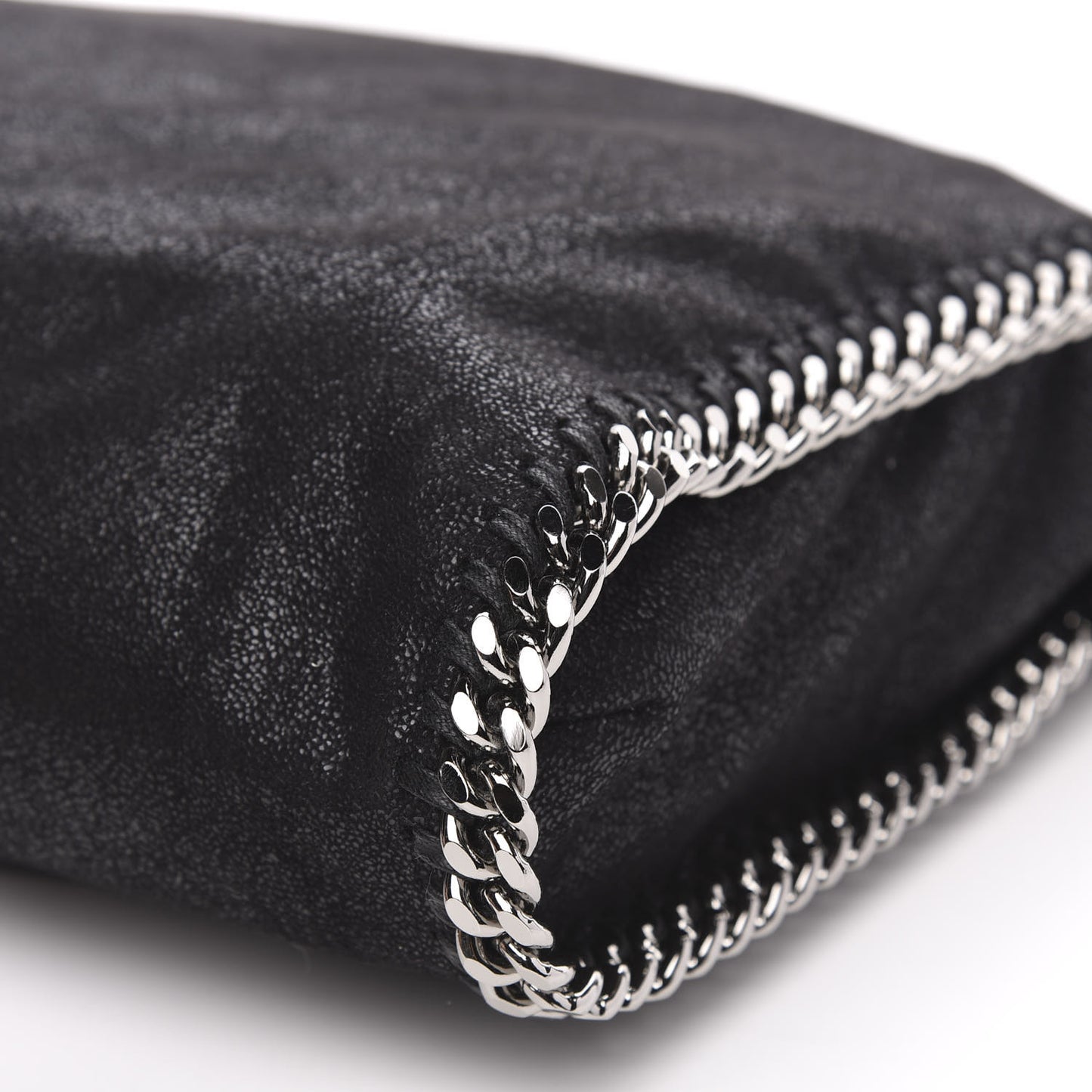 Shaggy Deer Falabella Fold Over Tote Black