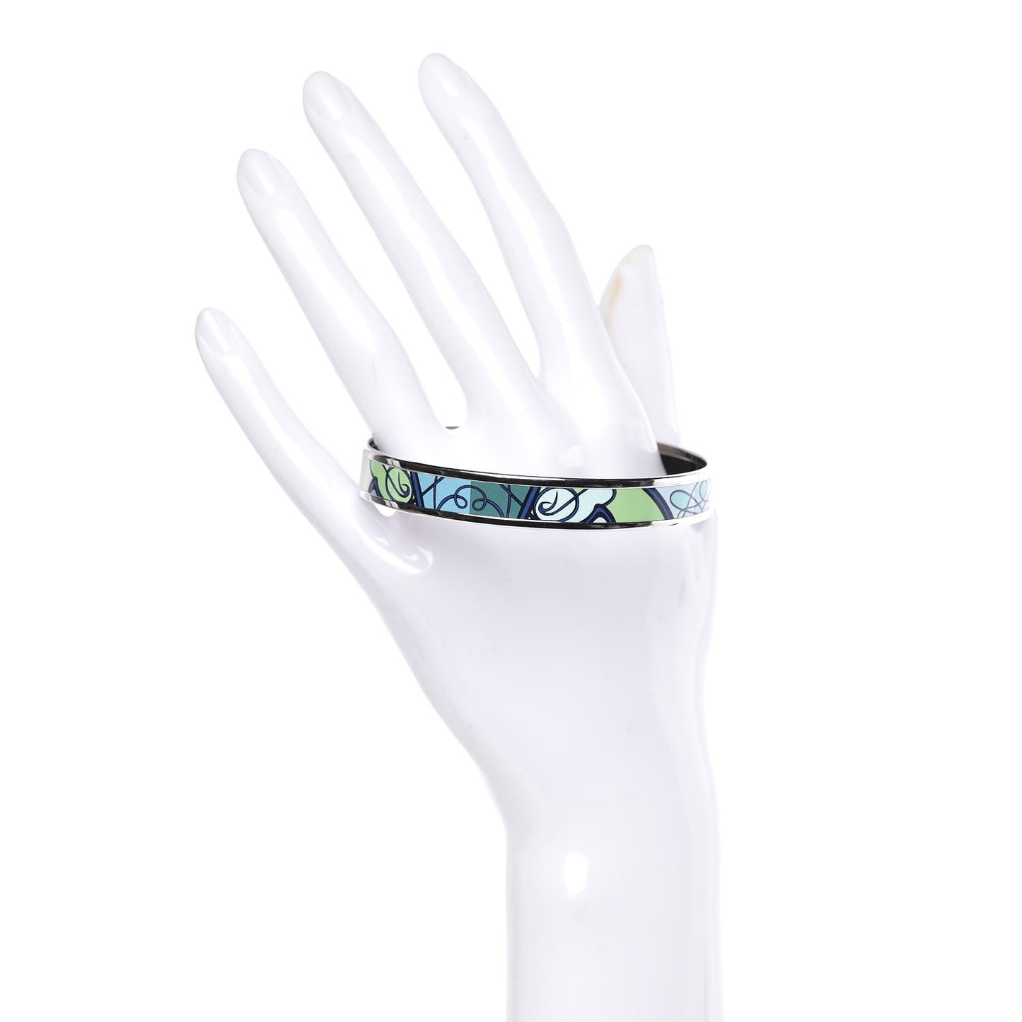 Enamel Printed Narrow Coup De Fouet Bracelet 70