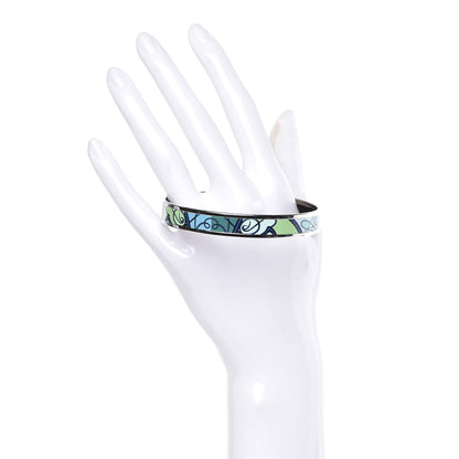 Hermes Enamel Printed Narrow Coup De Fouet Bracelet 70 2 of 5