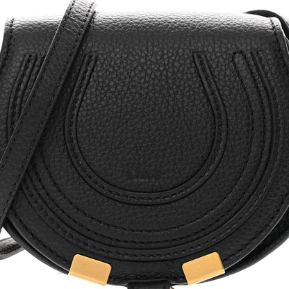 Chloe Calfskin Nano Marcie Saddle Bag Black 8 of 11