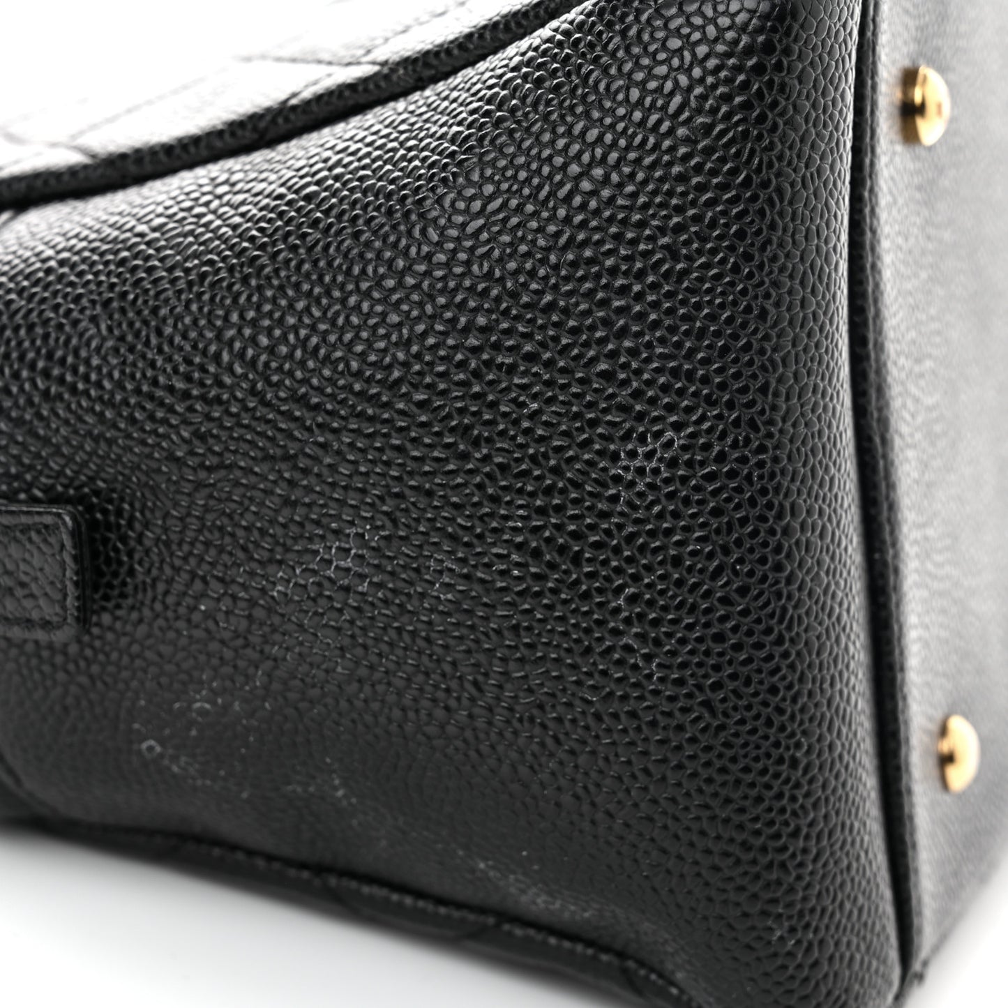 Caviar Quilted Petit Timeless Tote PTT Black