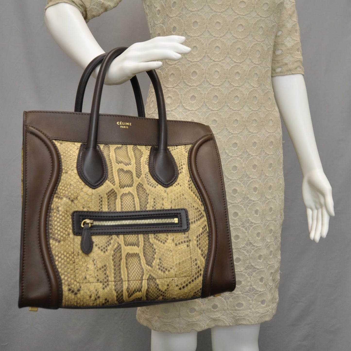Python Mini Luggage Honey