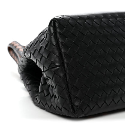 Bottega Veneta Nappa Intrecciato Perforated Small Cesta Tote Black Multicolor 8 of 10