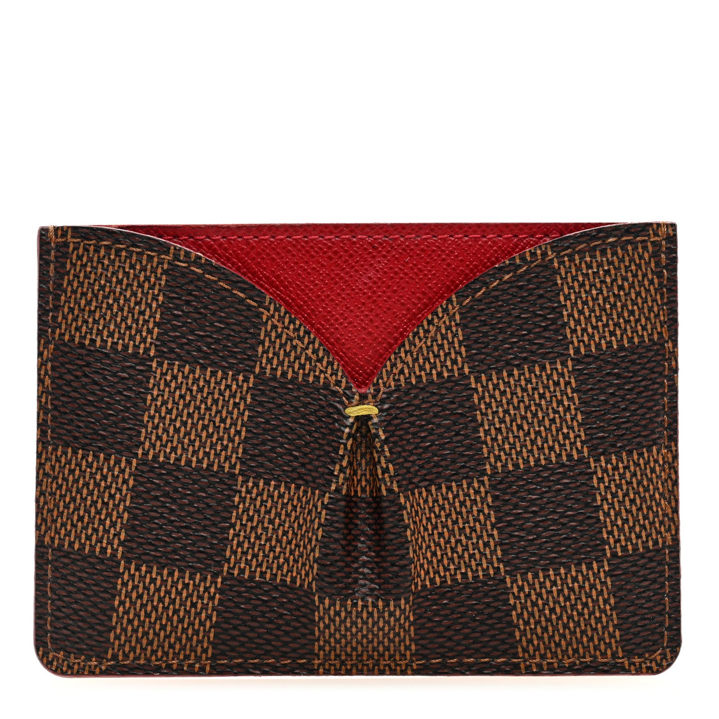 Damier Ebene Caissa Card Holder Cherry