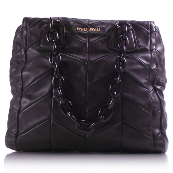 Leather Patchwork Harlequin Black