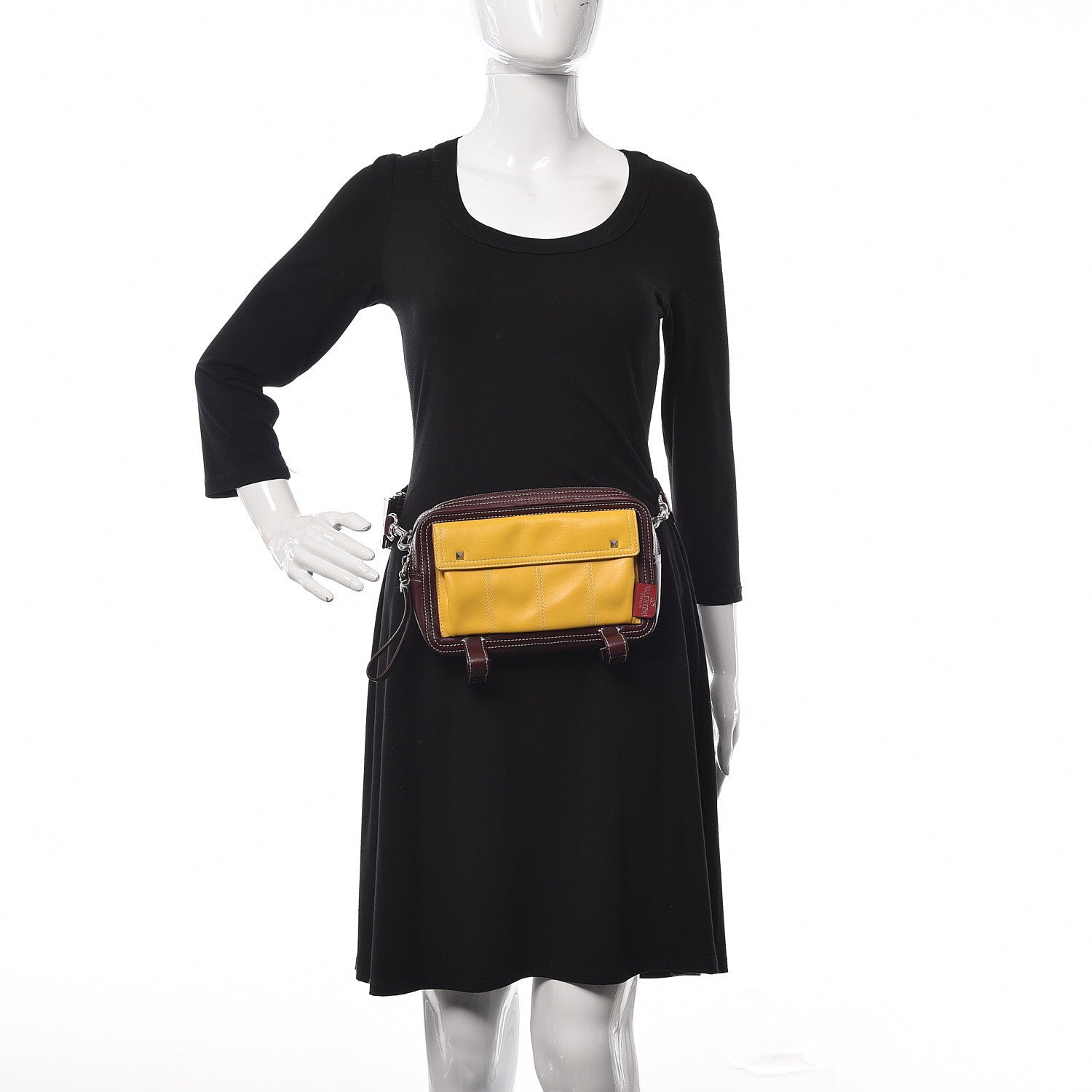 Valentino Garavani Vitello Crossbody Bag Yellow 2 of 10