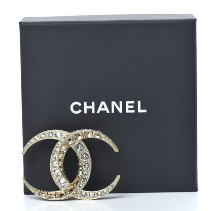 Chanel Baguette Crystal Dubai CC Brooch Gold 4 of 4