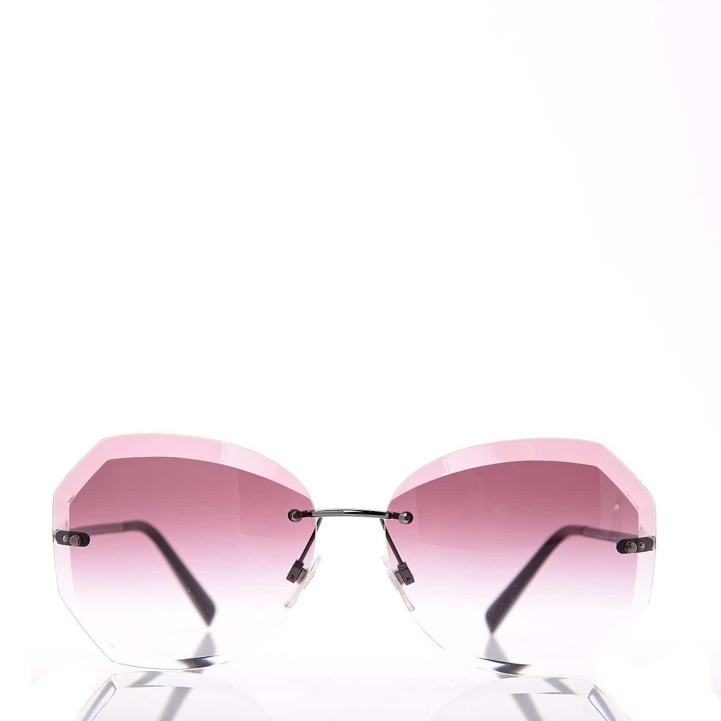 Metal Spring Round Sunglasses 4220 Pink
