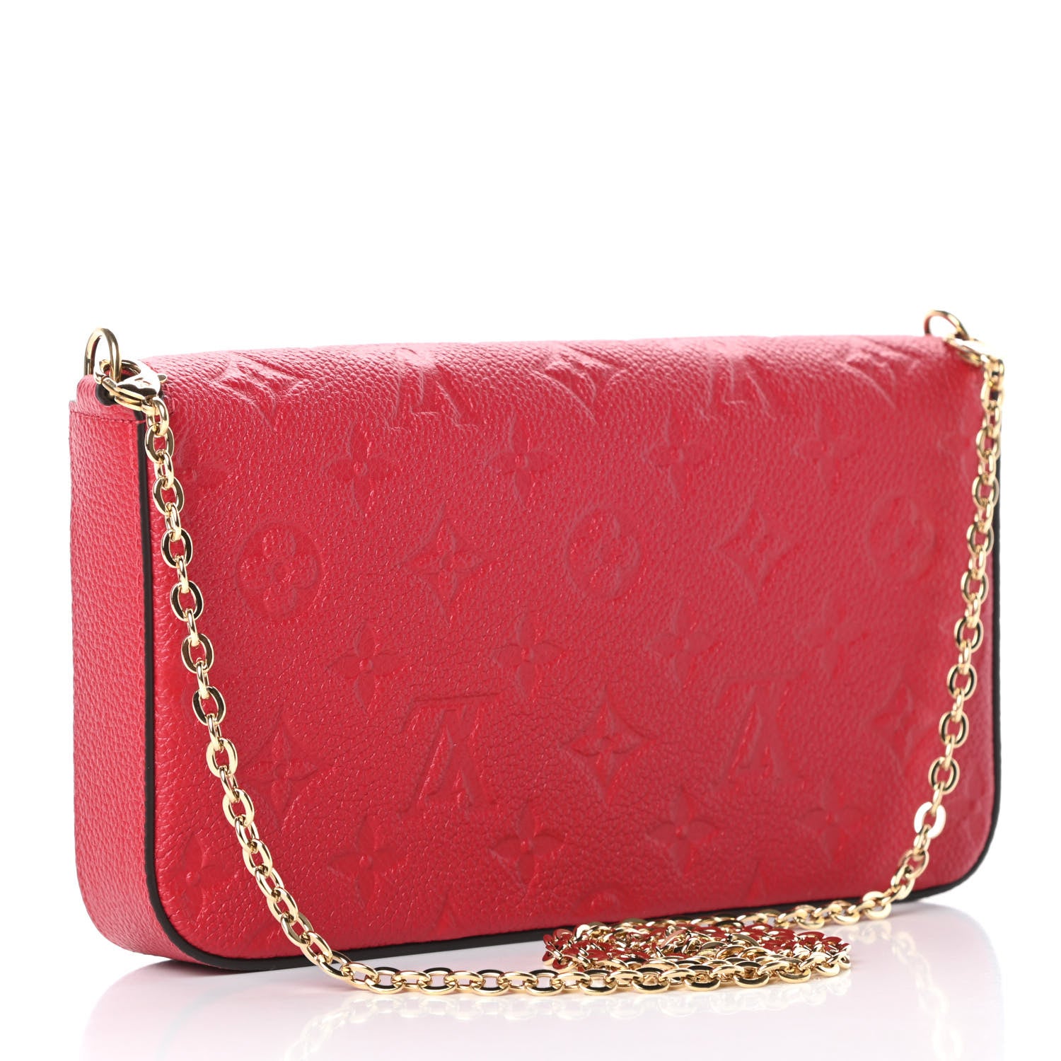 Louis Vuitton Empreinte Pochette Felicie Chain Wallet Scarlet 4 of 13