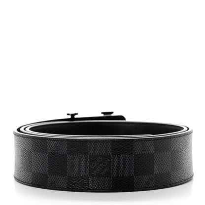 Louis Vuitton Damier Graphite 40mm LV Initiales Belt 95 38 2 of 6