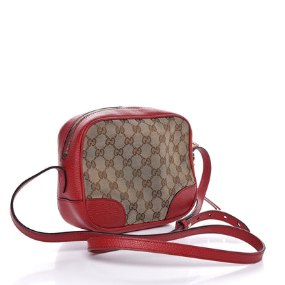 Gucci Monogram Mini Bree Messenger Bag Red 3 of 9