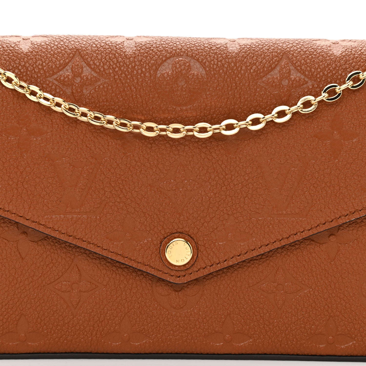Louis Vuitton Empreinte Pochette Felicie Chain Wallet Cognac 7 of 9