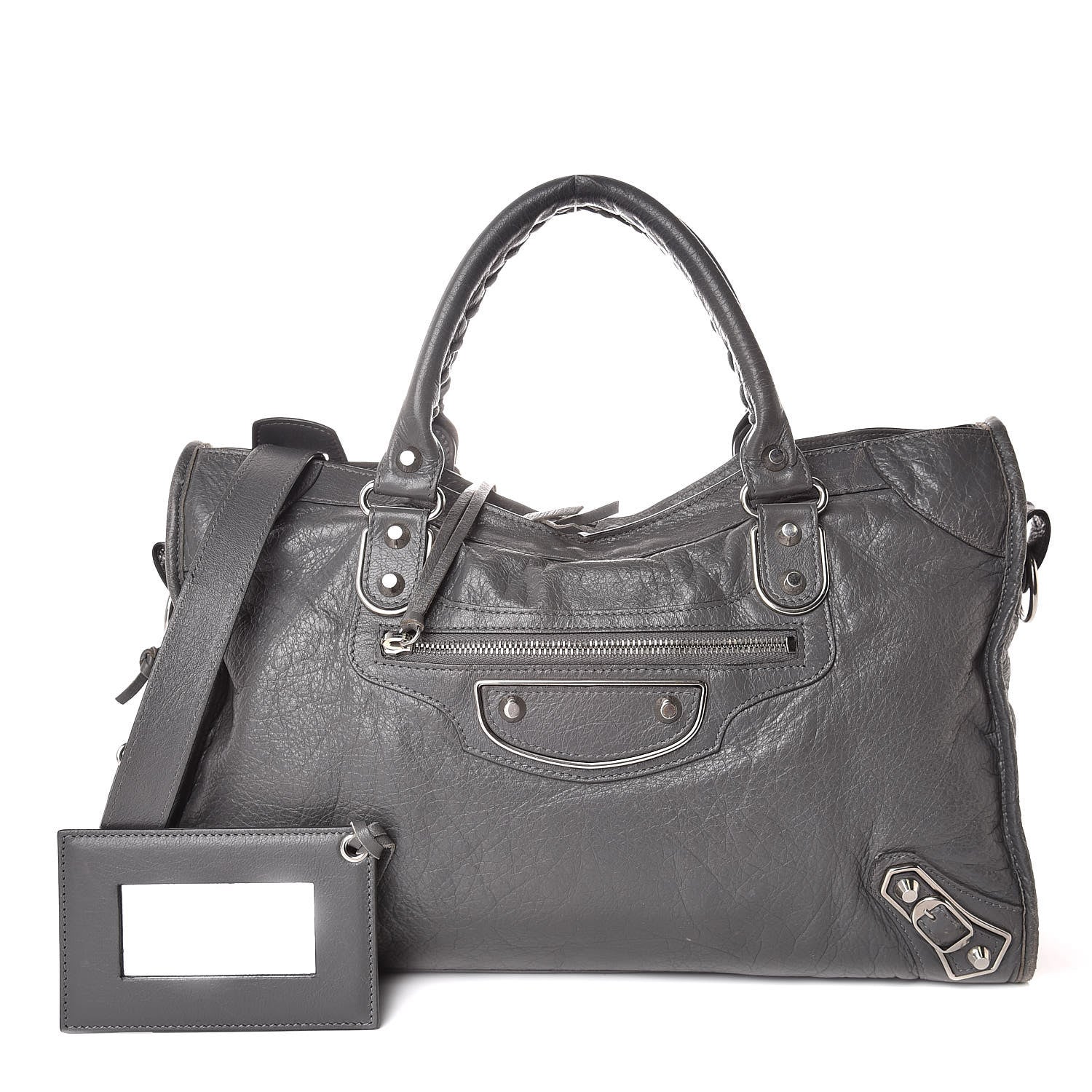 Balenciaga Agneau Silver Metallic Edge Hardware City Gris Cendre 1 of 14