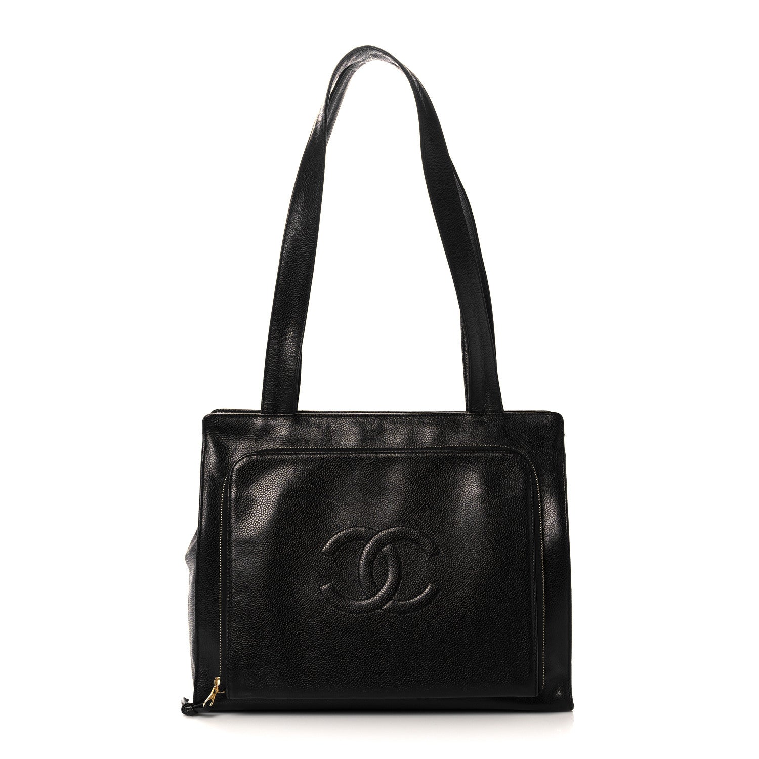 Chanel Caviar CC Shoulder Bag Black 1 of 8