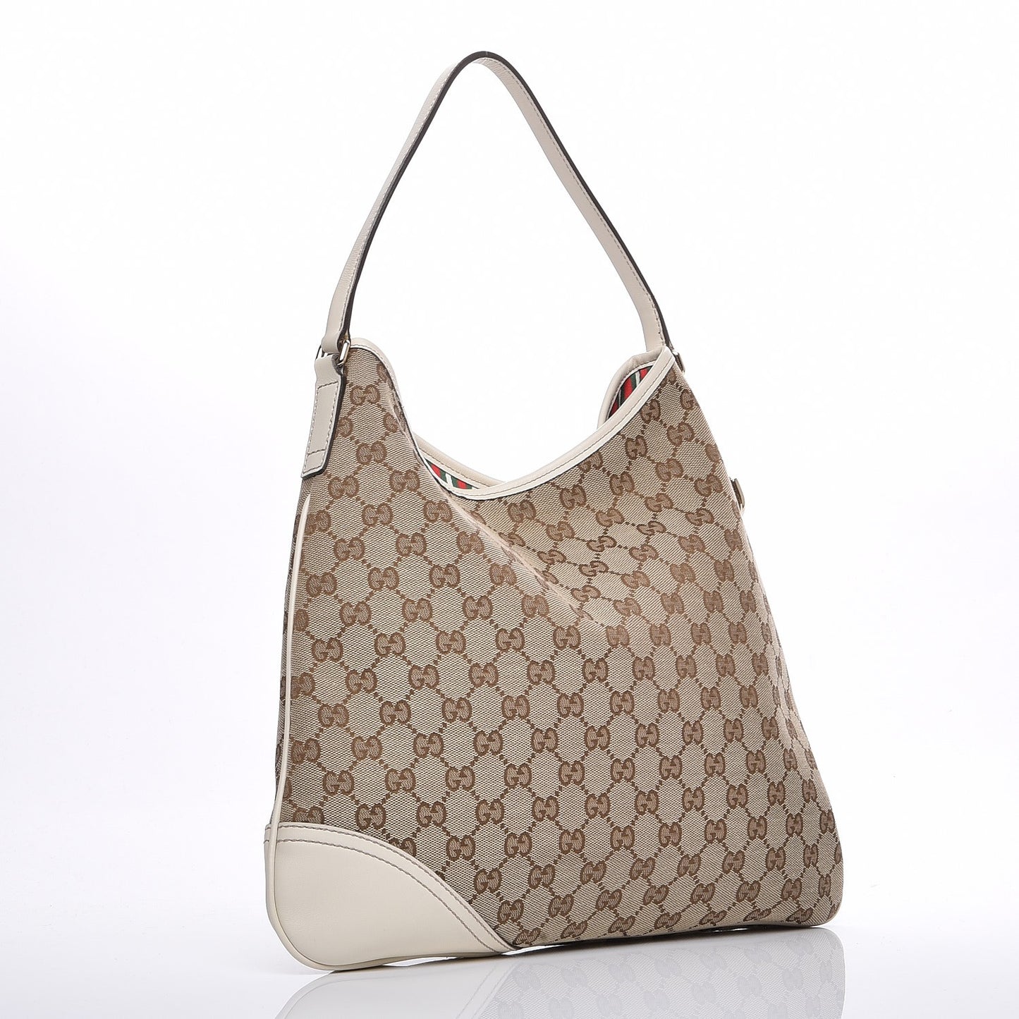 Monogram Medium New Britt Hobo Off White