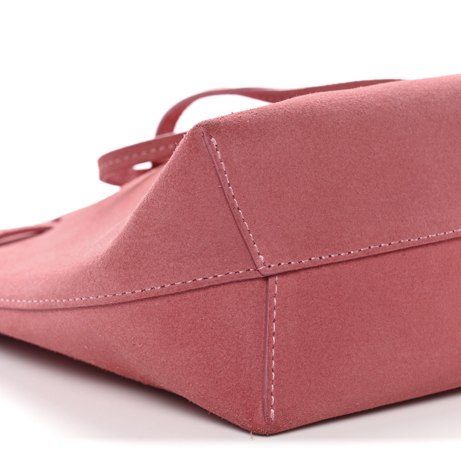 Mansur Gavriel Suede Mini Mini Bucket Bag Blush 9 of 12