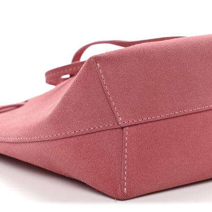 Mansur Gavriel Suede Mini Mini Bucket Bag Blush 9 of 12