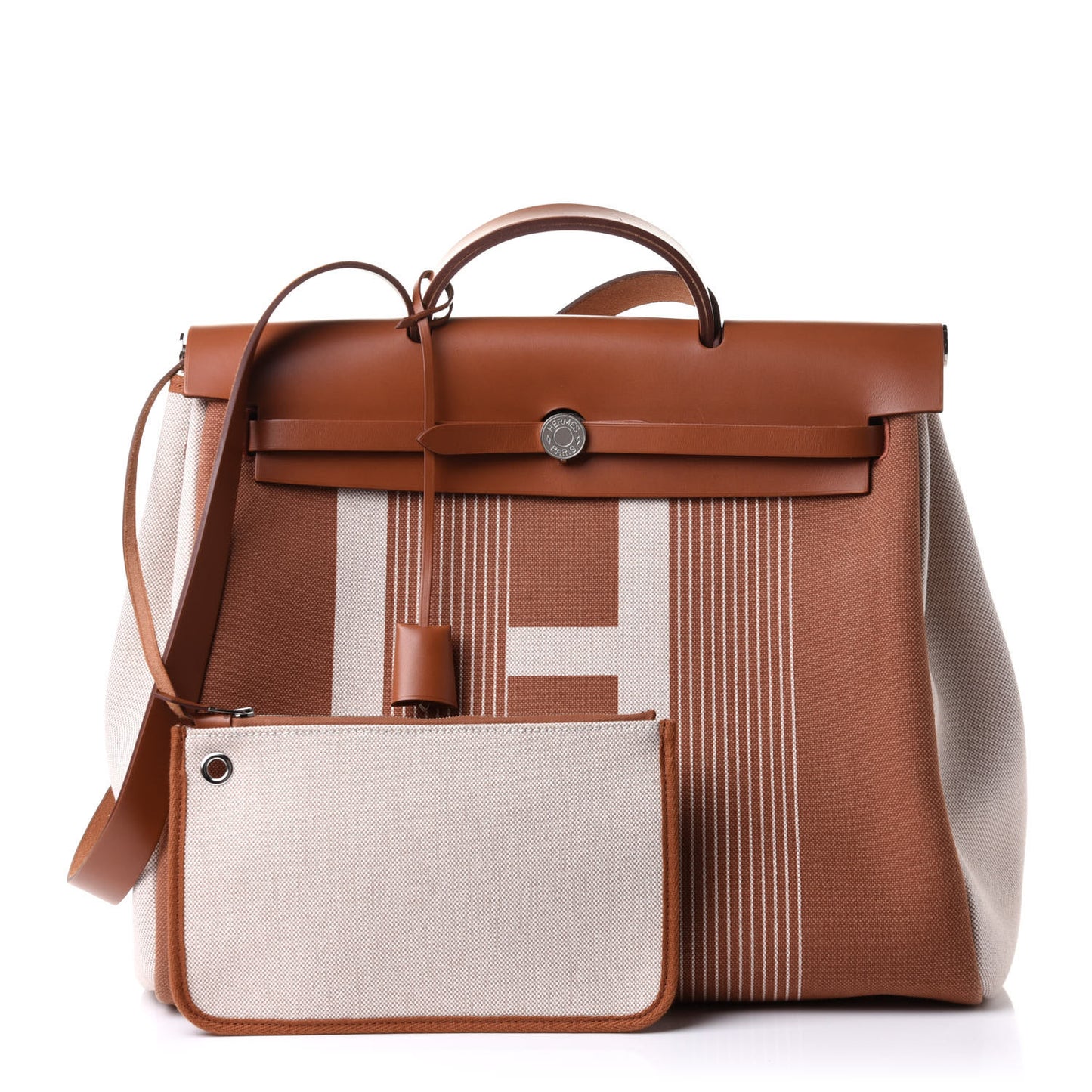 Vache Hunter Toile H Vibration Herbag Zip 39 MM Fauve Ecru Beige