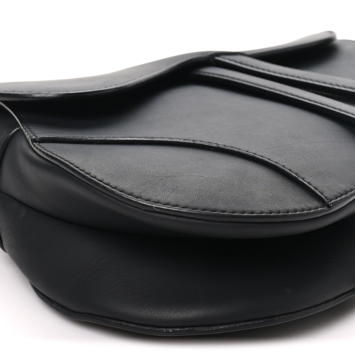 Christian Dior Ultra Matte Calfskin Saddle Bag Black 8 of 9