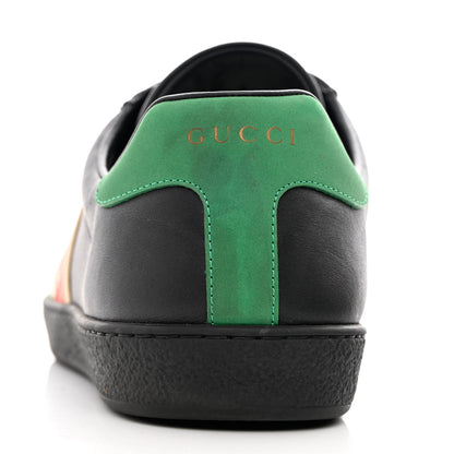 Gucci Calfskin Web Interlocking G Mens Ace Sneakers 9 Black 12 of 15