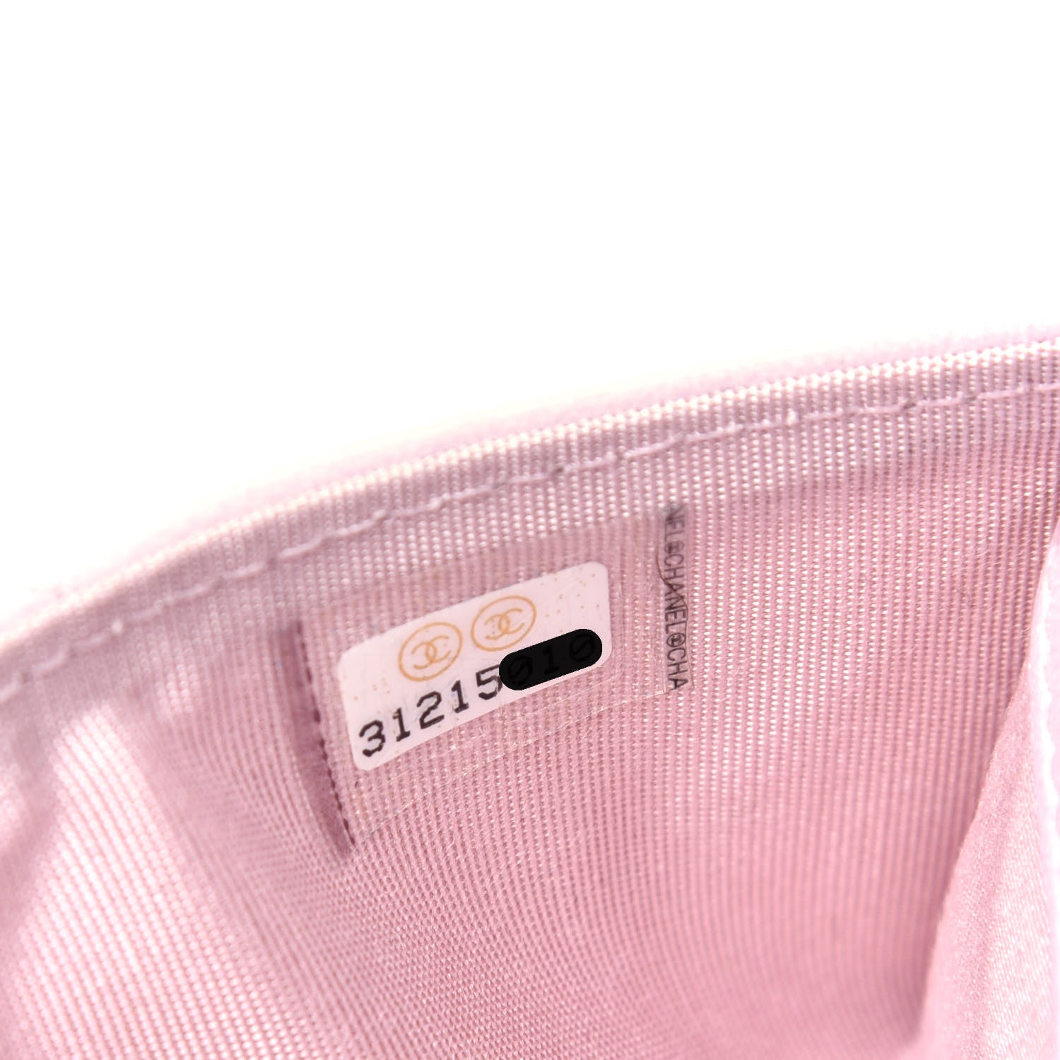 Chanel Lambskin Quilted Chanel 19 Card Holder Dark Pink 8 of 9