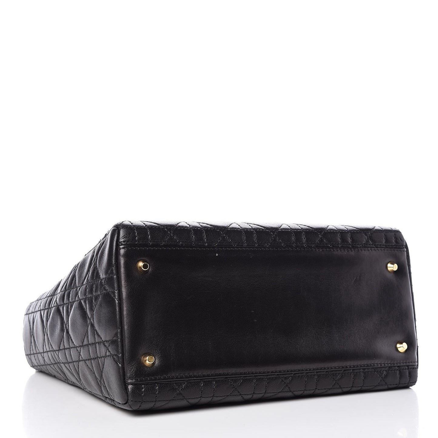 Lambskin Cannage Medium Lady Dior Black
