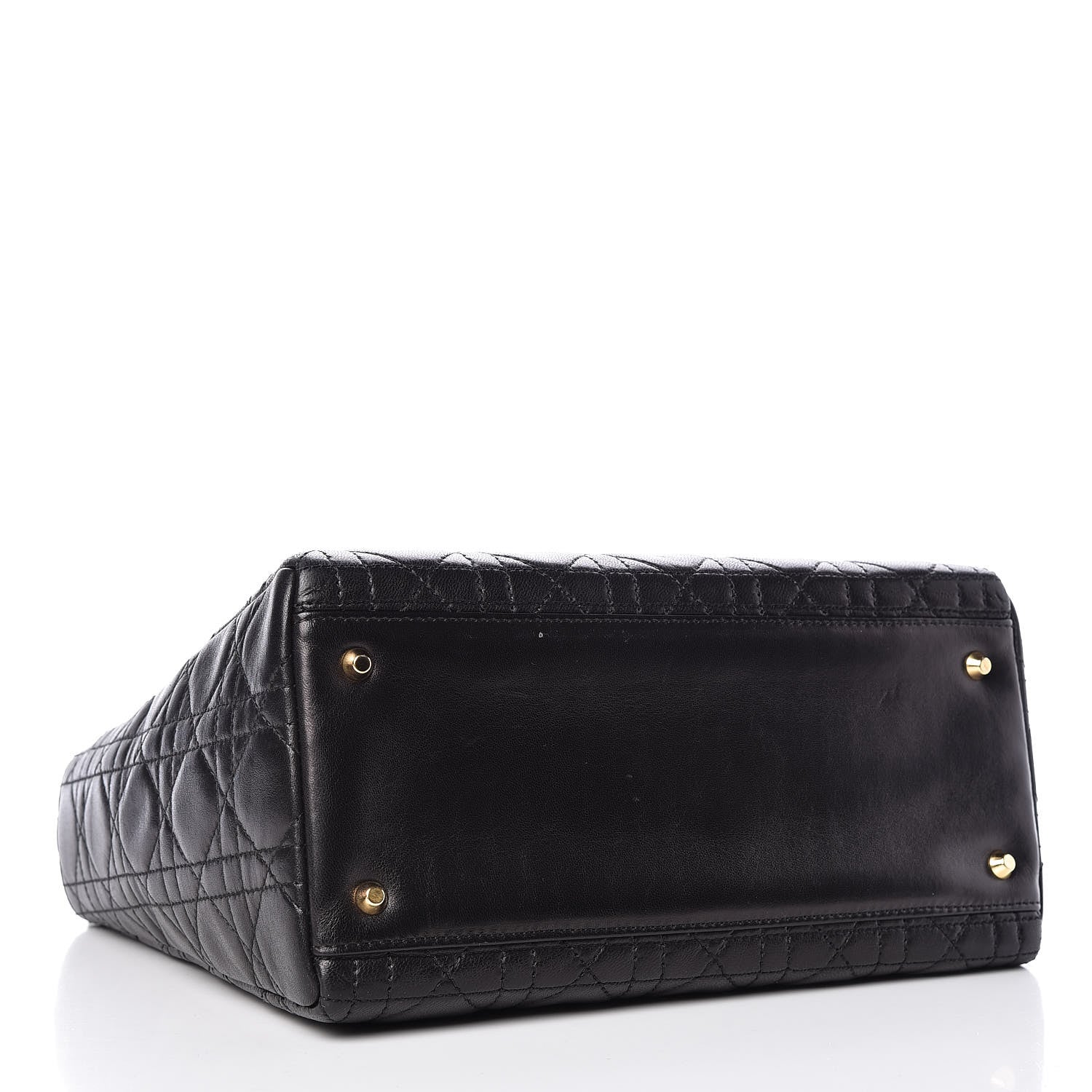 Christian Dior Lambskin Cannage Medium Lady Dior Black 5 of 16