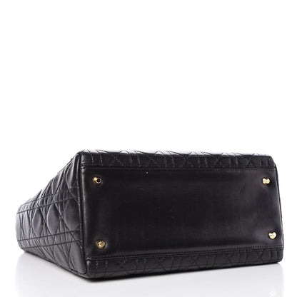 Christian Dior Lambskin Cannage Medium Lady Dior Black 5 of 16