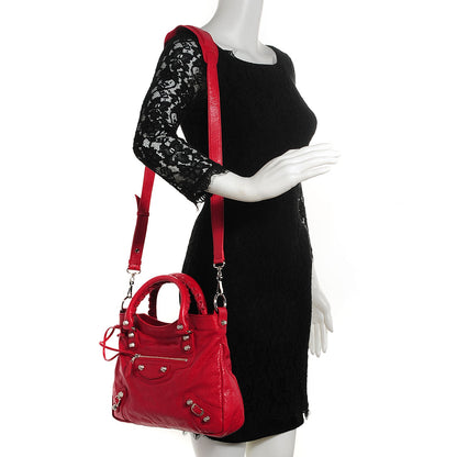 Balenciaga Agneau Giant 12 Silver Hardware Town Rouge Coquelicot 2 of 12