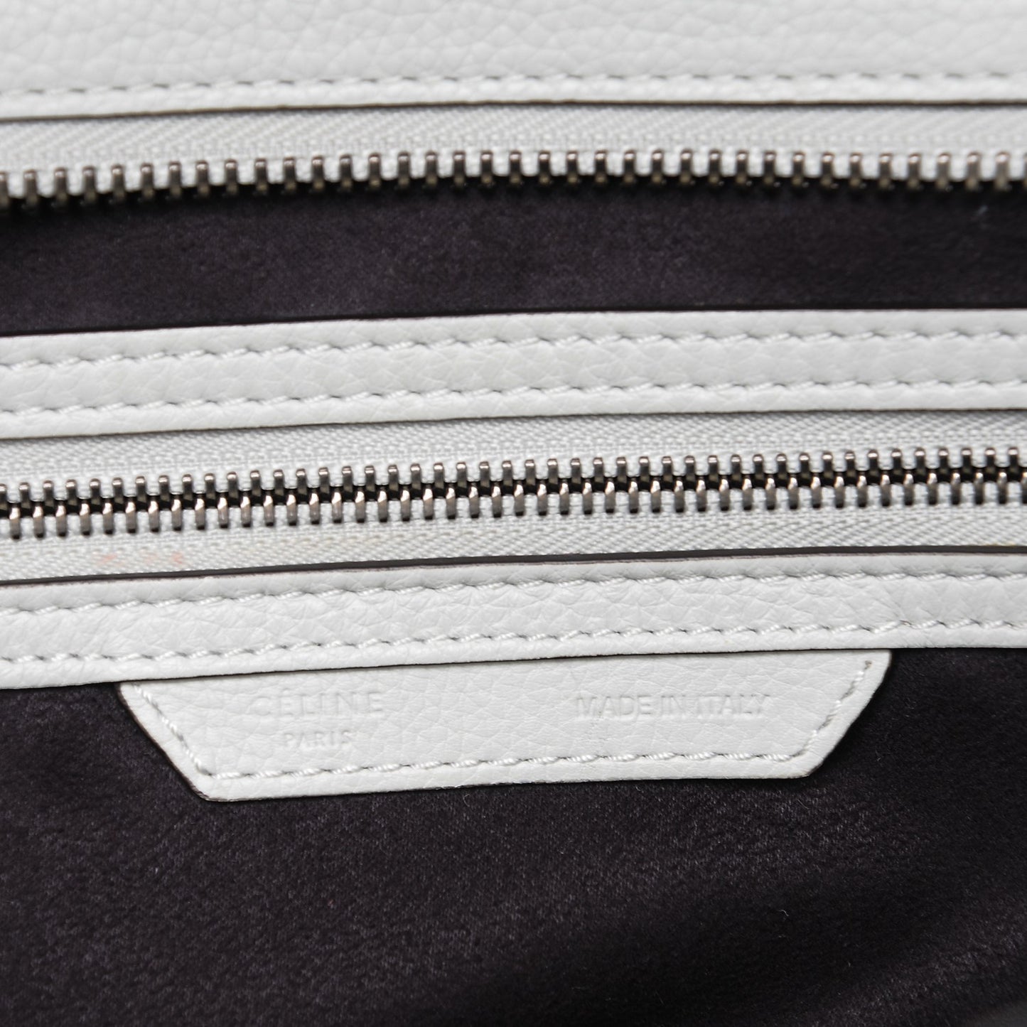 Drummed Calfskin Mini Luggage Lune