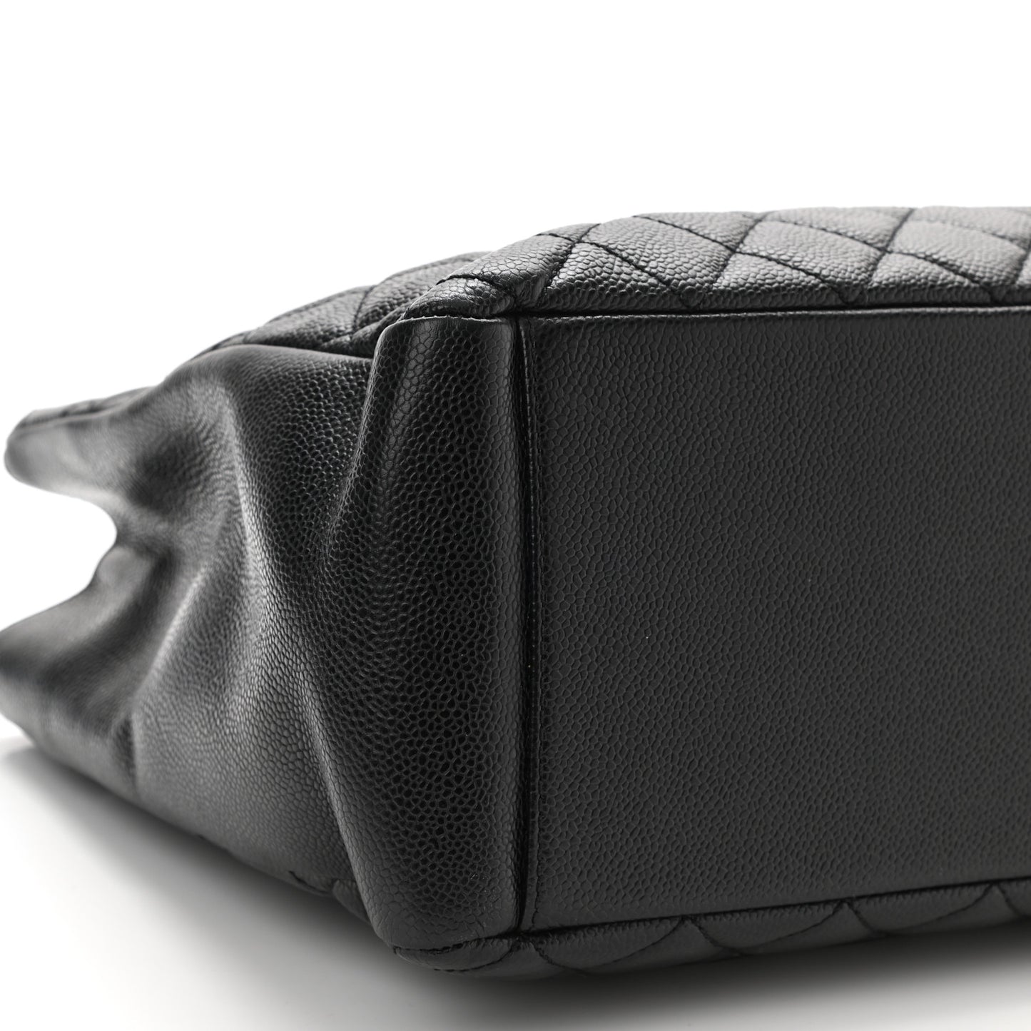 Caviar Quilted Grand Shopping Tote GST Black