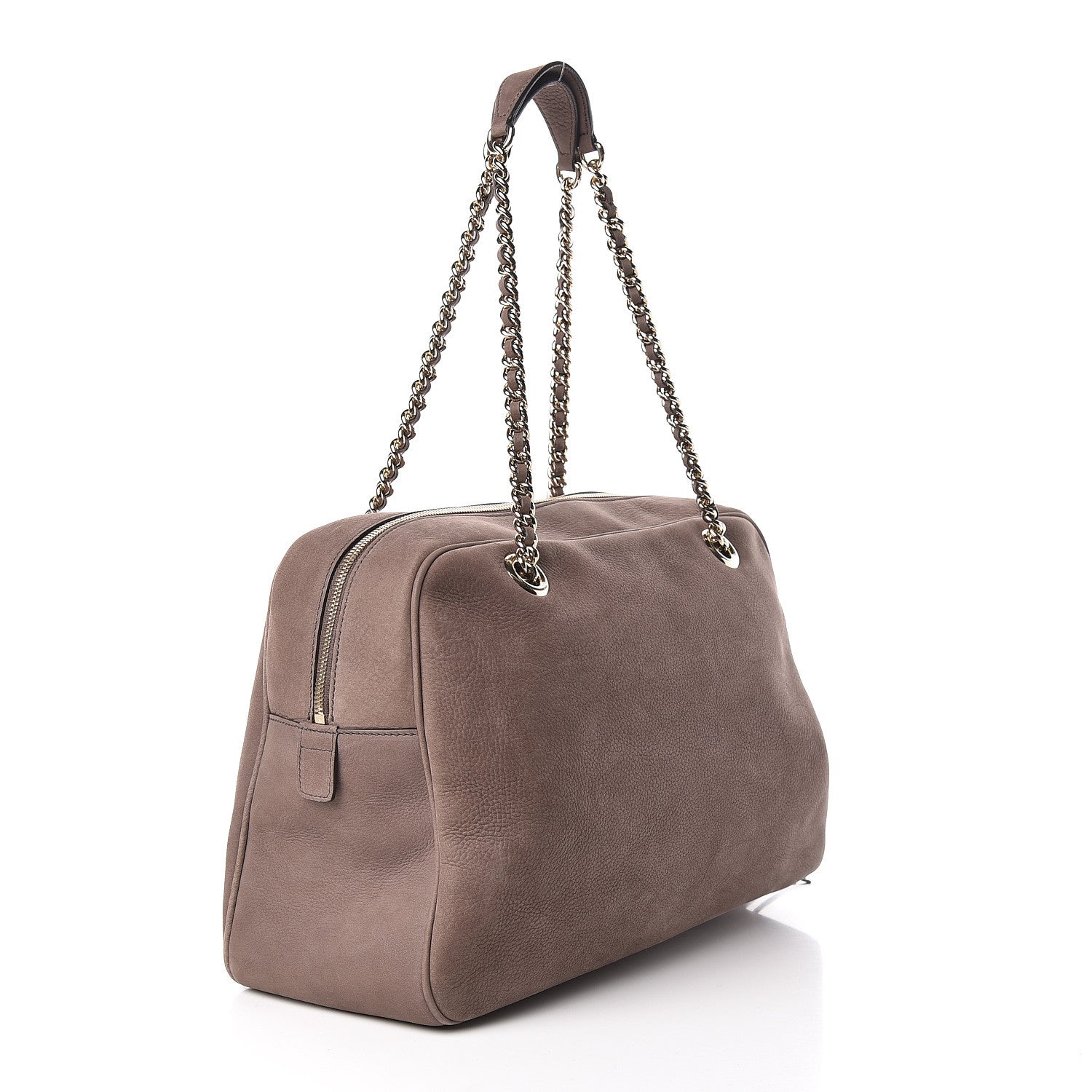 Gucci Vitello Range Medium Soho Bowler Grey Field 3 of 12