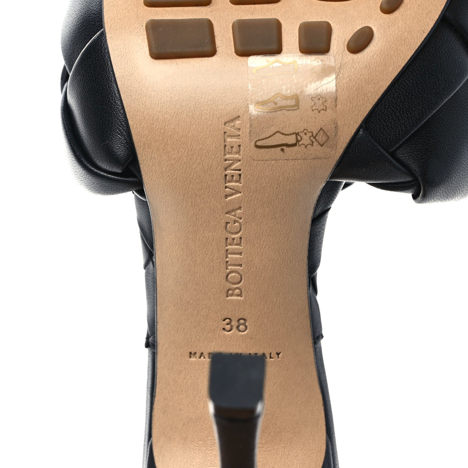 Bottega Veneta Nappa Maxi Intrecciato Lido Mule Sandals 38 Black 6 of 7