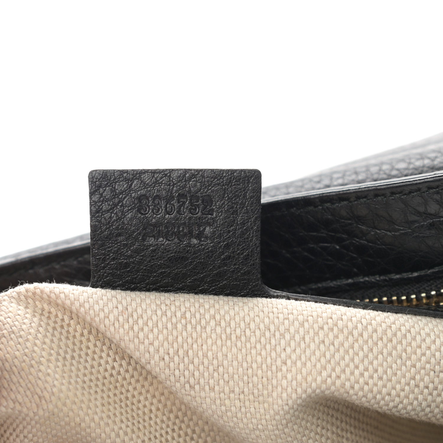 Gucci Pebbled Calfskin Medium Soho Flap Crossbody Black 7 of 18